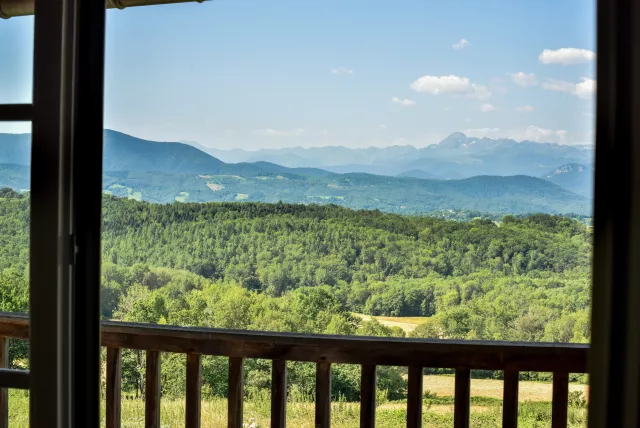 vue balcon chambre Mont Valier